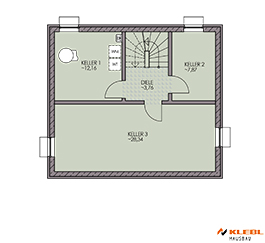 Klebl Hausbau Kellergeschoss Haustyp Bellini
