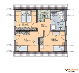 Kelbl Hausbau Dachgeschoss Haustyp Bellini