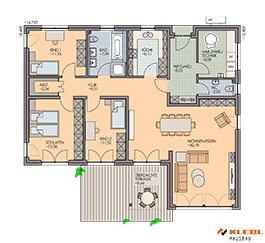 Klebl Hausbau Erdgeschoss Haustyp Lazzari