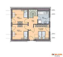 Klebl Hausbau Dachgeschoss Vartiante 2 Haustyp Puccini