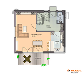 Klebl Hausbau Erdgeschoss Variante1 Haustyp Puccini