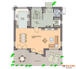 Klebl Hausbau Erdgeschoss Haustyp Bizet