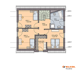 Klebl Hausbau Dachgeschoss Haustyp Mozart