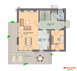 Klebl Hausbau Erdgeschoss Haustyp Mozart