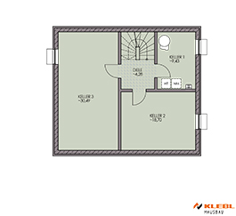 Klebl Hausbau Kellergeschoss Haustyp Mozart