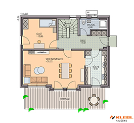 Klebl Hausbau Erdgeschoss Haustyp Paganini