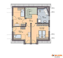 Klebl Hausbau Dachgeschoss Haustyp Bach