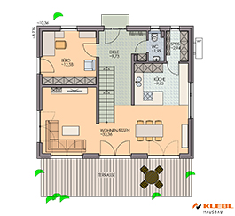 Klebl Hausbau Erdgeschoss Haustyp Rubinstein