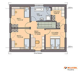 Klebl Hausbau Dachgeschoss Haustyp Bennett
