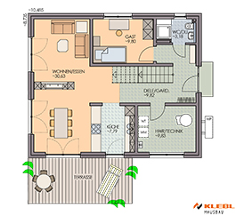 Klebl Hausbau Erdgeschoss Haustyp Bennett