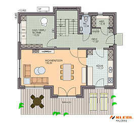 Klebl Hausbau Erdgeschoss Haustyp Berloiz