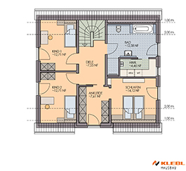 Klebl Hausbau Dachgeschoss Haustyp Debussy