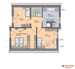 Klebl Hausbau Dachgeschoss Haustyp Vivaldi