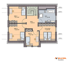 Klebl Hausbau Dachgeschoss Haustyp Lehar