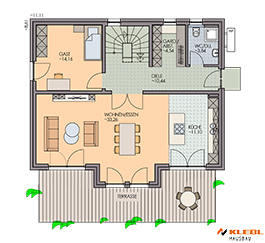 Klebl Hausbau Erdgeschoss Haustyp Lehar