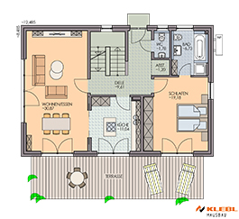 Klebl Hausbau Erdgeschoss Haustyp Liszt