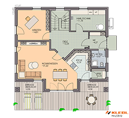 Klebl Hausbau Erdgeschoss Haustyp Tschaikowsky