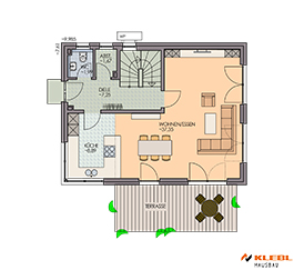 Klebl Hausbau Erdgeschoss Haustyp Borodin