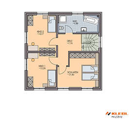 Klebl Hausbau Obergeschoss Haustyp Toscanini