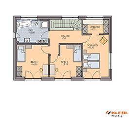 Klebl Hausbau Obergeschoss Haustyp Torelli