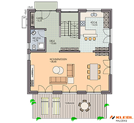 Klebl hausbau Erdgeschoss Haustyp Corelli