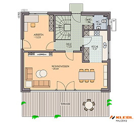 Klebl Hausbau Erdgeschoss Haustyp Cimarosa