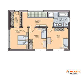 Klebl Hausbau Obergeschoss Haustyp Gershwin EG OG