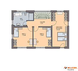 Klebl Hausbau Obergeschoss Haustyp Busoni