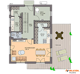 Klebl Hausbau Erdgeschoss Haustyp Gabrieli