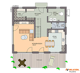 Klebl Hausbau Erdgeschoss Haustyp Diemer