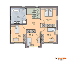 Klebl Hausbau Obergeschoss Haustyp Vidal