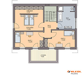 Klebl Hausbau Obergeschoss Haustyp Smetana