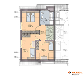 Klebl Hausbau Dachgeschoss Haustyp Brahms
