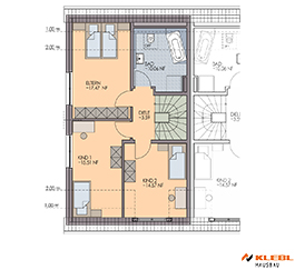 Klebl Hausbau Dachgeschoss Haustyp Schubert