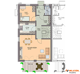 Klebl Hausbau Erdgeschoss Haustyp Schubert