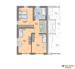 Klebl Hausbau Obergeschoss Haustyp Grieg