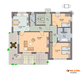 Klebl Hausbau Erdgeschoss Haustyp Duval