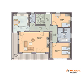 Klebl Hausbau Obergeschoss Haustyp Duval