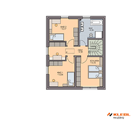 Klebl Hausbau Obergeschoss Haustyp Lavallée